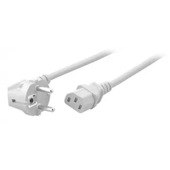 EFB Elektronik Barošanas vads Schuko 90° uz C13 180° Balts 1,8 m 3x0,75 mm²