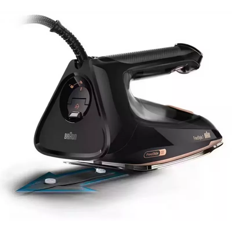Braun FI7276BK tvaika gludeklis - 2700W, EloxalPlus 3D BackGlide zole, 230 g/min tvaika pastiprinājums, melns