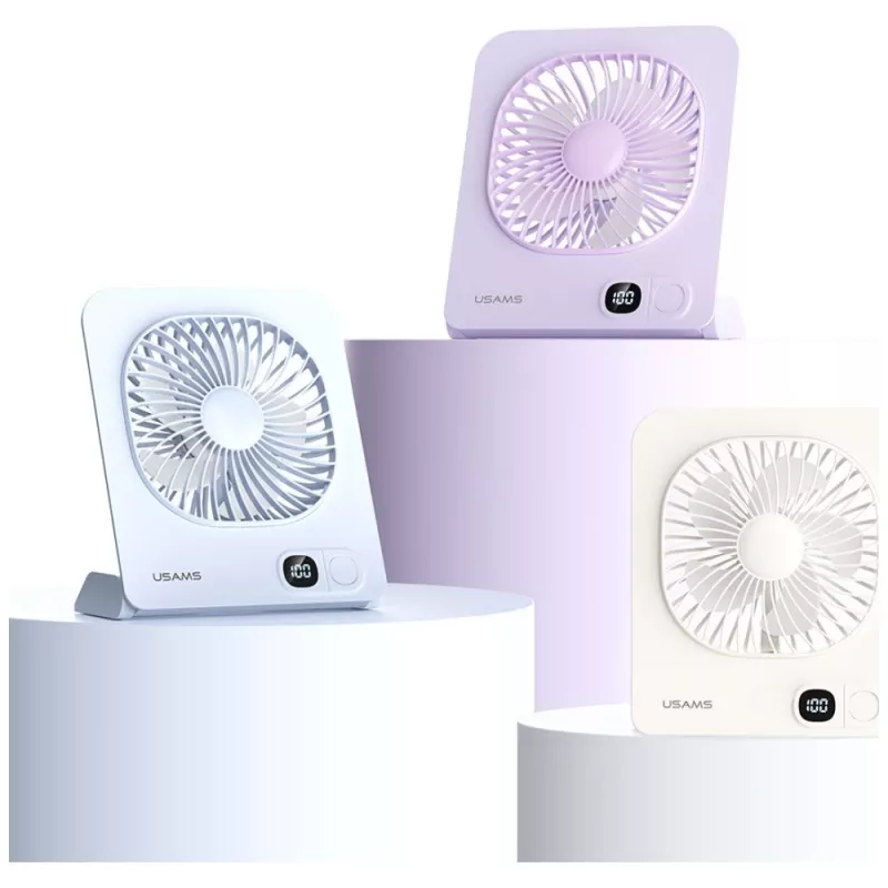 USAMS ZB363 Magnetic Desk Fan Purple