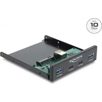 Delock Front Panel 3,5 inch USB 10 Gbps 2 x USB Type-C + 2 x USB Type-A (64369)