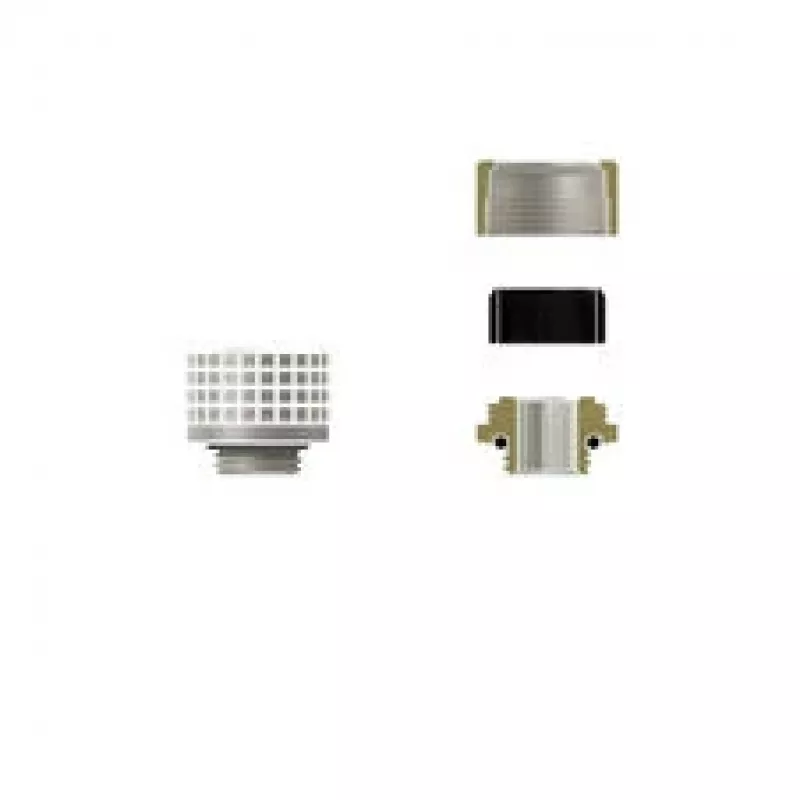 Thermal Grizzly DeltaMate Fitting HT14, Niķelēts misiņš, G1/4 inch vītne, Push-in taisnais savienotājs 14 mm caurulei