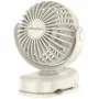 AWEI F45 Mini galda ventilators ar klipsi, 1200mAh, balts