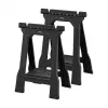 STANLEY Rack-horse Junior 2 gab. Zāģēšanas zirgs Twin Pack, 360 kg kravnesība, salokāms, melns/dzeltens