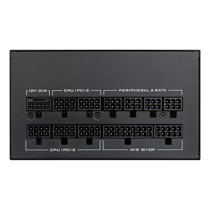 Lian Li SX Series 80 PLUS Platinum barošanas bloks, pilnībā modulārs, PCIe 5.1, ATX 3.1 - 1200 W, melns