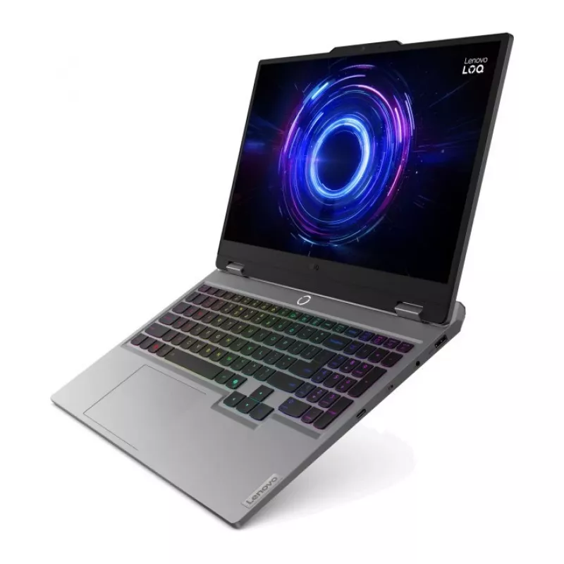 Lenovo LOQ 15IRX10 Gaming Laptop 15.6 inch FHD 144Hz, Intel Core i7-13650HX, 16GB DDR5, 512GB SSD, NVIDIA GeForce RTX 5050 8GB, Windows 11, Luna Grey (Pārfasēts)