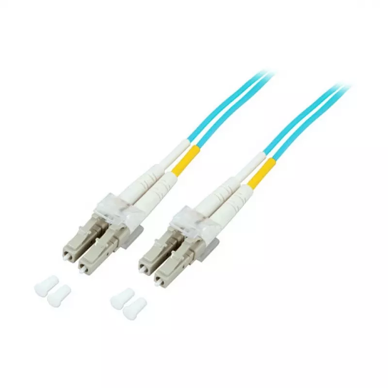 EFB-Elektronik Duplex Fiber Optic Patch Cable LC-LC OM3 50m LSZH Aqua 2.0mm