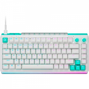 Logitech G512 X 75 mehāniskā spēļu tastatūra - Balta - US International - Vadu USB