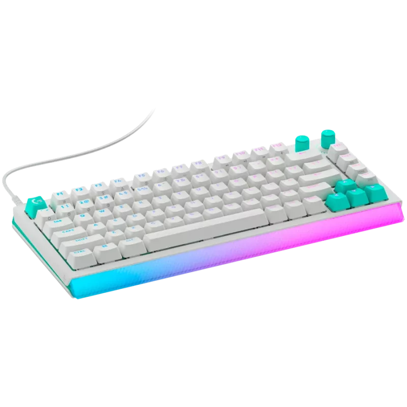 Logitech G512 X 75 mehāniskā spēļu tastatūra - Balta - US International - Vadu USB