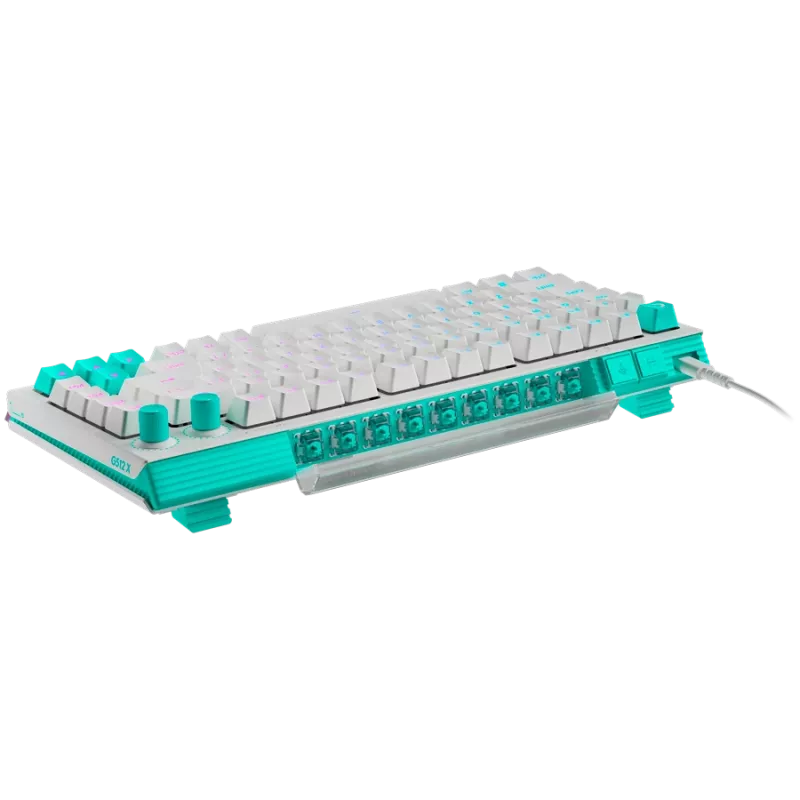 Logitech G512 X 75 mehāniskā spēļu tastatūra - Balta - US International - Vadu USB