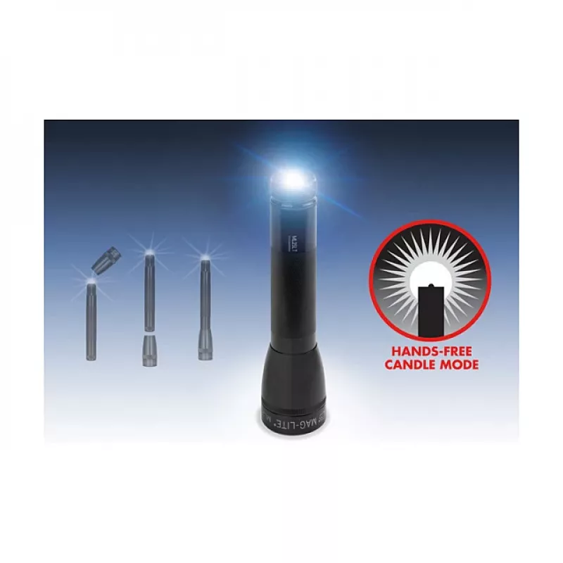 Maglite ML25LT 3 C-Cell LED Laternas, Melna, 177 lūmeni