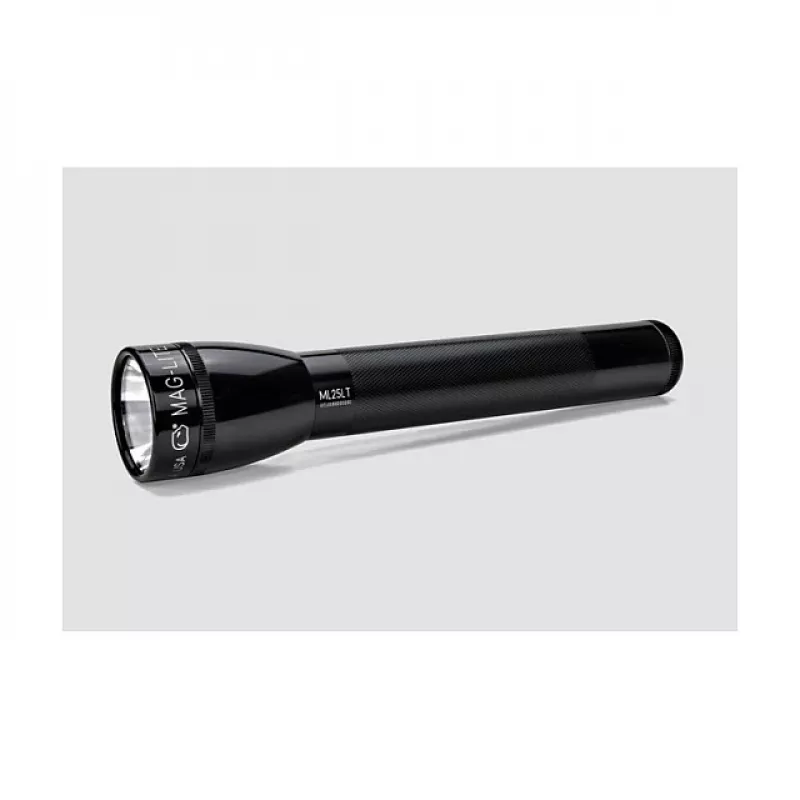 Maglite ML25LT 3 C-Cell LED Laternas, Melna, 177 lūmeni
