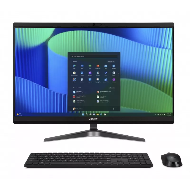 Acer Veriton Vero VZ2724G All-in-One PC, 23,8 inch FHD IPS, Intel Core i5-14400, 8GB DDR5, 512GB SSD, Windows 11 Pro, Melns