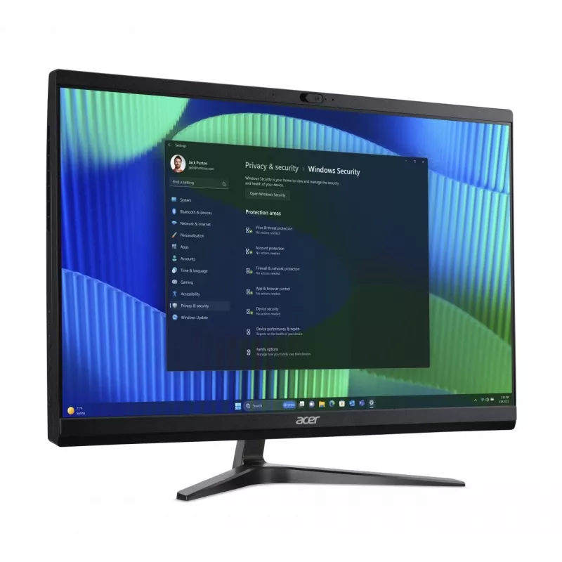 Acer Veriton Vero VZ2724G All-in-One PC, 23,8 inch FHD IPS, Intel Core i5-14400, 8GB DDR5, 512GB SSD, Windows 11 Pro, Melns