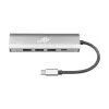 TB USB-C uz RJ45 Gigabit Ethernet adapteris ar 3x USB-A 3.0 un USB-C PD 100W, Space Grey