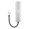 TB USB-C uz RJ45 Gigabit Ethernet adapteris ar 3x USB-A 3.0 un USB-C PD 100W, Space Grey
