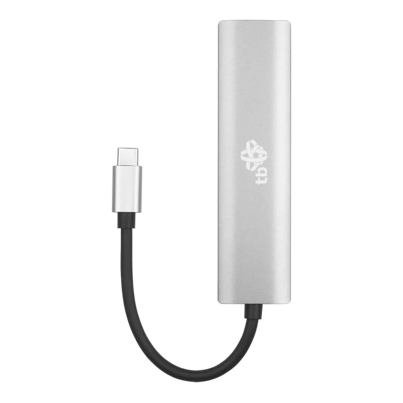 TB USB-C uz RJ45 Gigabit Ethernet adapteris ar 3x USB-A 3.0 un USB-C PD 100W, Space Grey