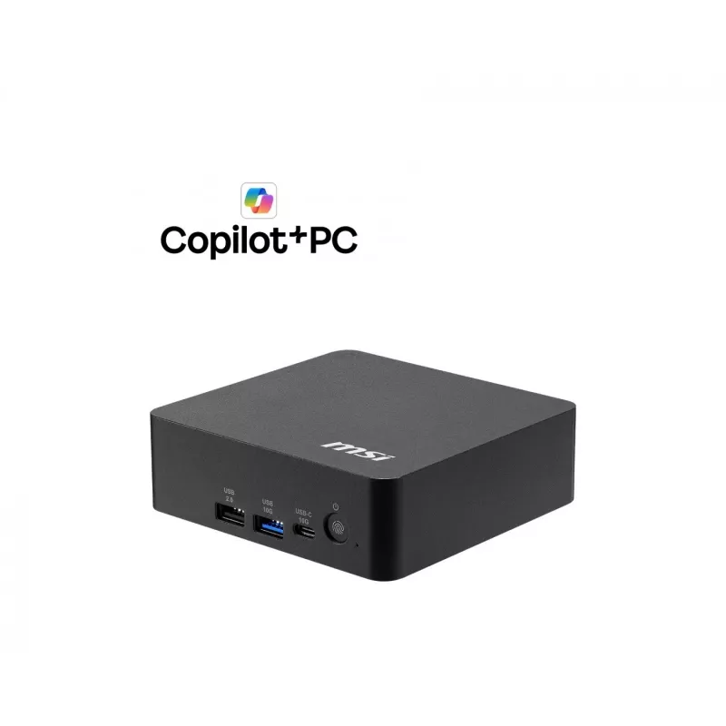 MSI Cubi NUC AI+ 3MG-005BEU Mini PC, Intel Core Ultra 5 322, bez OS, melns