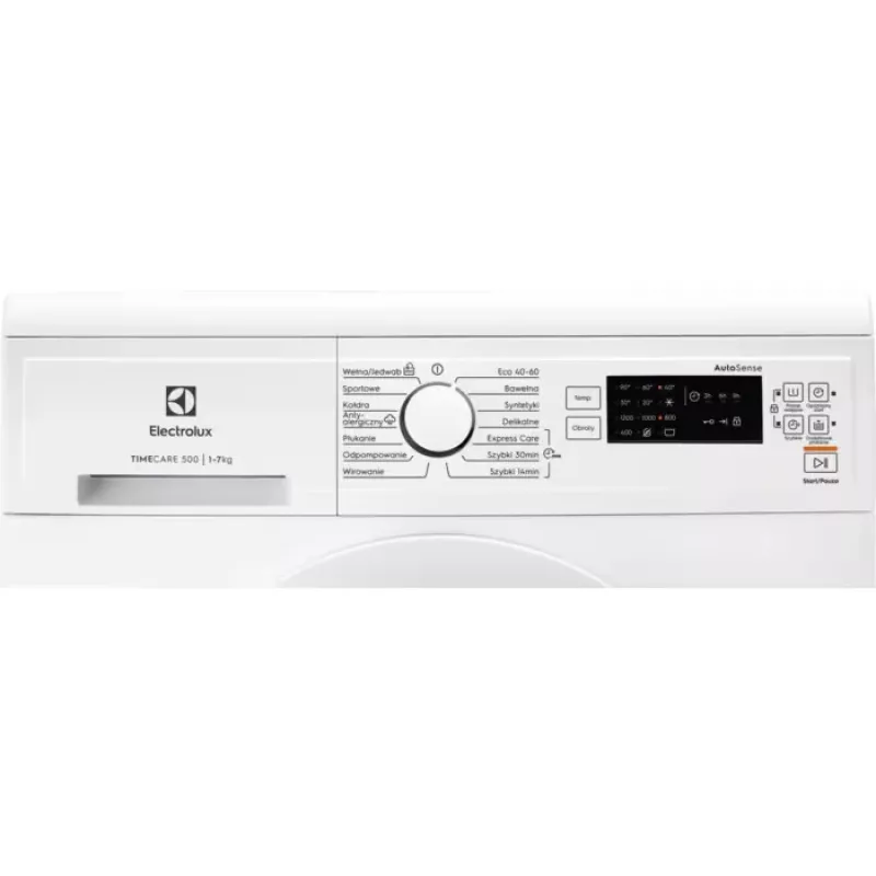 Electrolux EW2FN527WP Brīvi stāvoša priekšējās ielādes veļas mazgājamā mašīna, 7 kg, 1200 apgr./min, energoklase C, balta