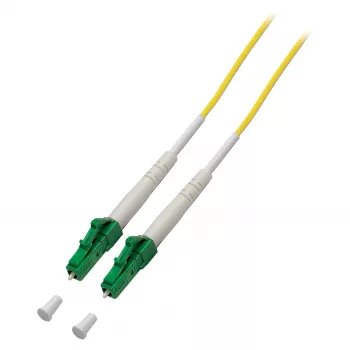 EFB Elektronik O2519.2 Simplex šķiedru optikas savienojuma kabelis LC/APC uz LC/APC OS2 9/125 2m G.657.A2 LSZH Dzeltens