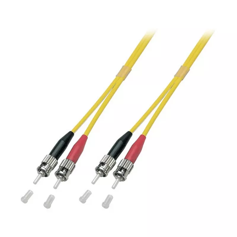 EFB-Elektronik ECOFIBER Duplex Patch Cable ST-ST OS2 G652D 10m LSZH 3mm Yellow