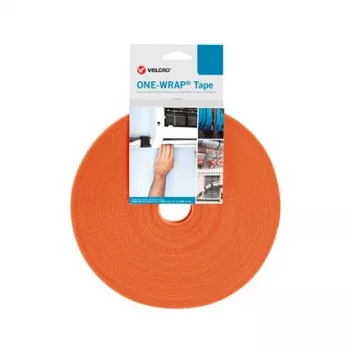 VELCRO One Wrap Band 10 mm Plats, Oranžs, 25 m
