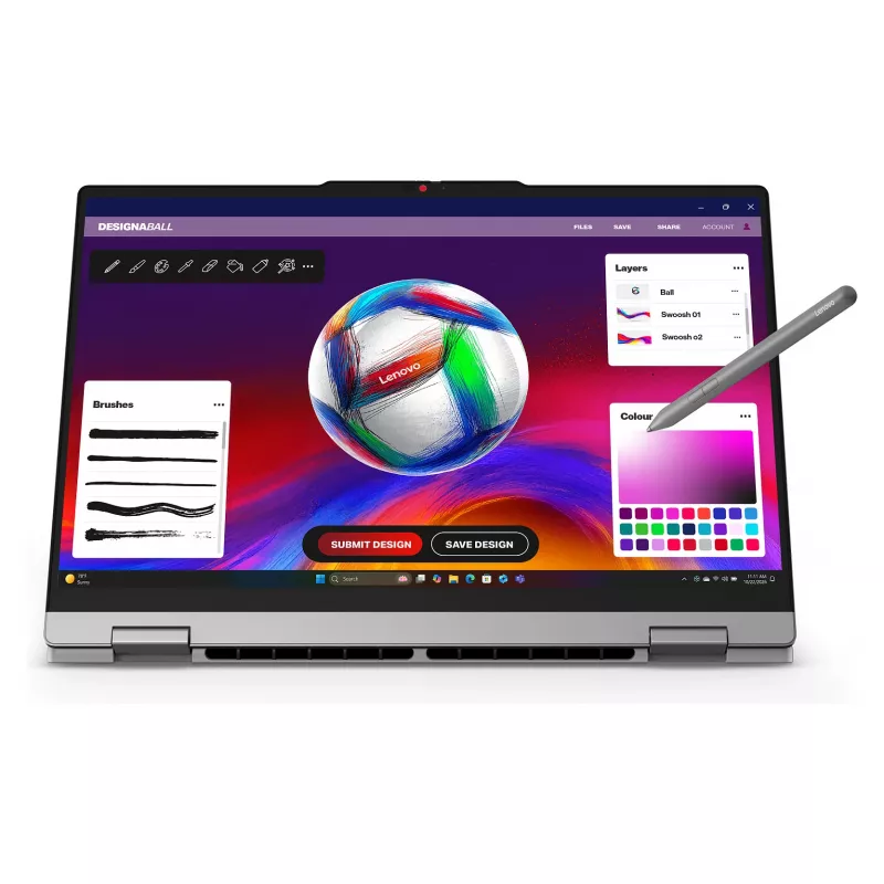 Lenovo IdeaPad 5 2-in-1 15AGP11 15.3 inch WUXGA OLED Touchscreen 2-in-1 klēpjdators (AMD Ryzen AI 7 445, 16GB RAM, 1TB SSD, Windows 11 Home) - 83UM002AGE
