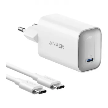 Anker Nano Charger 100W ar USB-C kabeli, balts