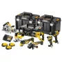 DEWALT 18V XR 7 instrumentu komplekts DCK706P3T ar 3x5.0Ah baterijām, lādētāju un 3 TSTAK maciņiem (DCD805, DCF850, DCS355, DCH263, DCG405, DCS572, DCS334)