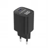 Gembird TA-UC-1C-PD60LCD-01-BK 60W USB Type-C Fast Charger ar LCD displeju, melns