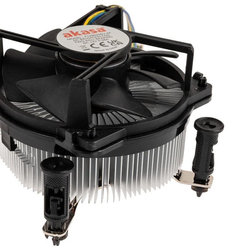 Akasa AK-CC6606BP01 Low Profile CPU Cooler - Socket LGA 1700, 63.2mm High, 92mm Fan, Black