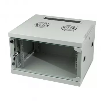 ALLNET 19 collu sienas korpuss 6U 1-daļīgs gaiši pelēks SMQ sērija