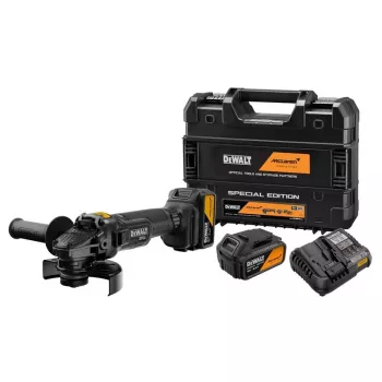 DEWALT DCG45MP2T XR 18V Bezvadu Leņķa Slīpmašīna 125mm McLaren F1 Team Edition Komplekts 2x5.0Ah
