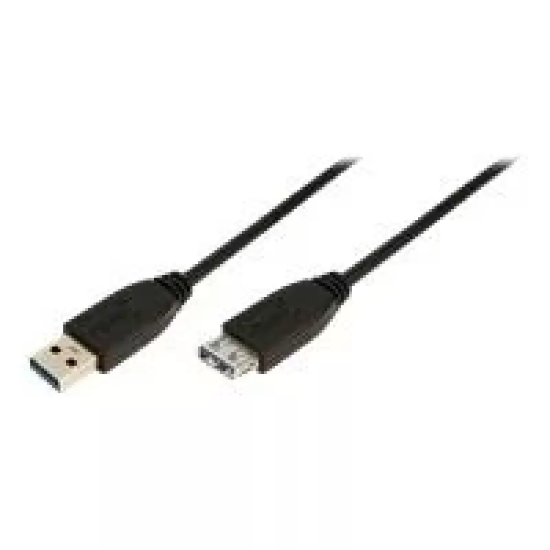 LogiLink USB 3.0 pagarinātājkabelis - USB Type A vīrišķais uz USB Type A sievišķo - 1 m - Melns