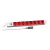 EFB Elektronik Koop PROFIversal strāvas sadalītājs (montējams statīvā) - 8 x Schuko kontaktligzdas, IEC C14 ieeja, 250 V, 10 A, 2500 W, 1U, melns