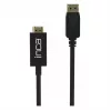 INCA DisplayPort to HDMI kabelis 1,8 m 10,2 Gbit/s Melns