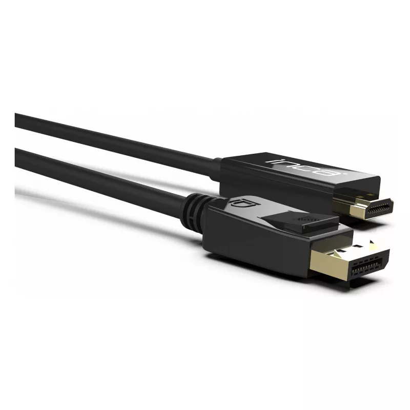 INCA DisplayPort to HDMI kabelis 1,8 m 10,2 Gbit/s Melns
