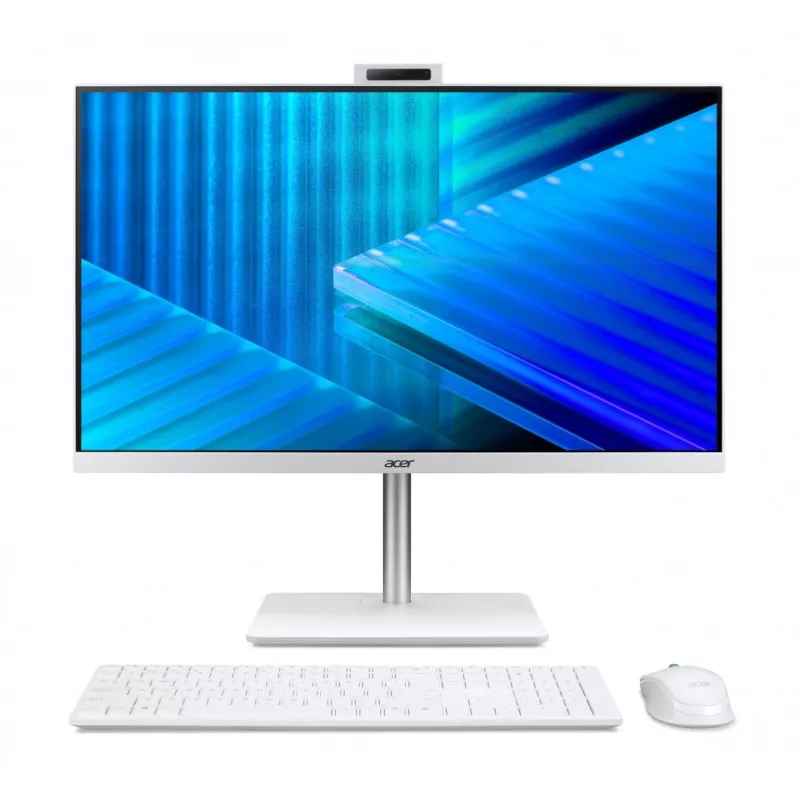 Acer Veriton 2000 VZ2417G All-in-One dators, 27 collu IPS FHD, Intel Core 5 120U, 16GB DDR5, 512GB M.2 SSD, Windows 11 Pro, Balts