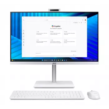 Acer Veriton 2000 VZ2417G All-in-One dators, 27 collu IPS FHD, Intel Core 5 120U, 16GB DDR5, 512GB M.2 SSD, Windows 11 Pro, Balts