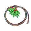 EFB Elektronik Fiber Pigtail E2000/APC8° OS2, 12-Color Set, 2m