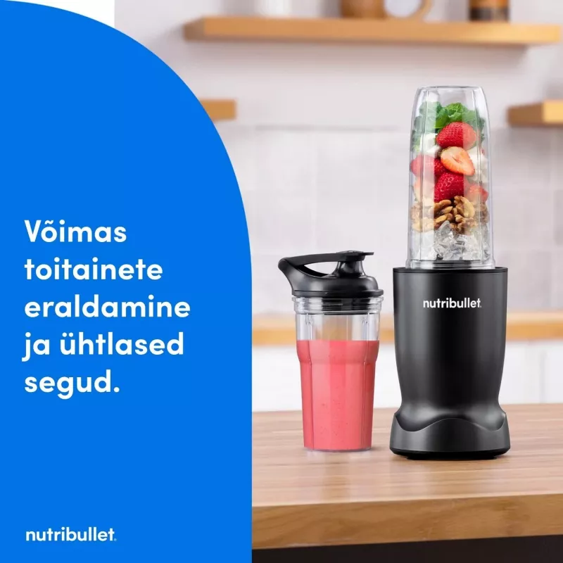 Nutribullet NBT1006MB Turbo 1000 W Blender, Matēti melns