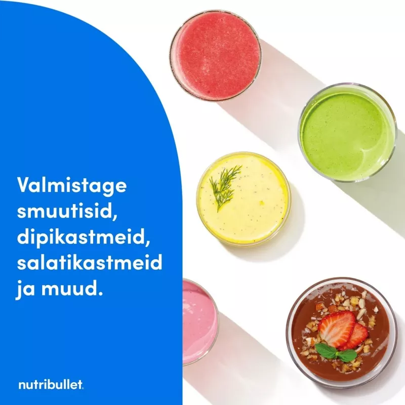 Nutribullet NBT1006MB Turbo 1000 W Blender, Matēti melns