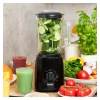 MPM MBL-37 Blenderis, 500 W, 1,5 L stikla trauks, nerūsējošā tērauda asmens, 2 ātrumi, impulsa funkcija, ledus drupināšana, melns