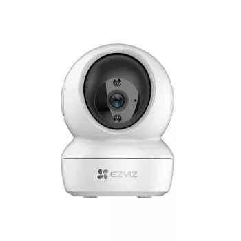 EZVIZ H6C 2MP Pan & Tilt iekštelpu drošības kamera, Full HD 1080p, nakts redzamība, divvirzienu audio, Wi-Fi, balta
