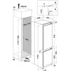 Whirlpool WHC18D071A1 Iebūvējamais ledusskapis-saldētājs ar 6th Sense tehnoloģiju, 250 L kopējā ietilpība, energoklase D, balts