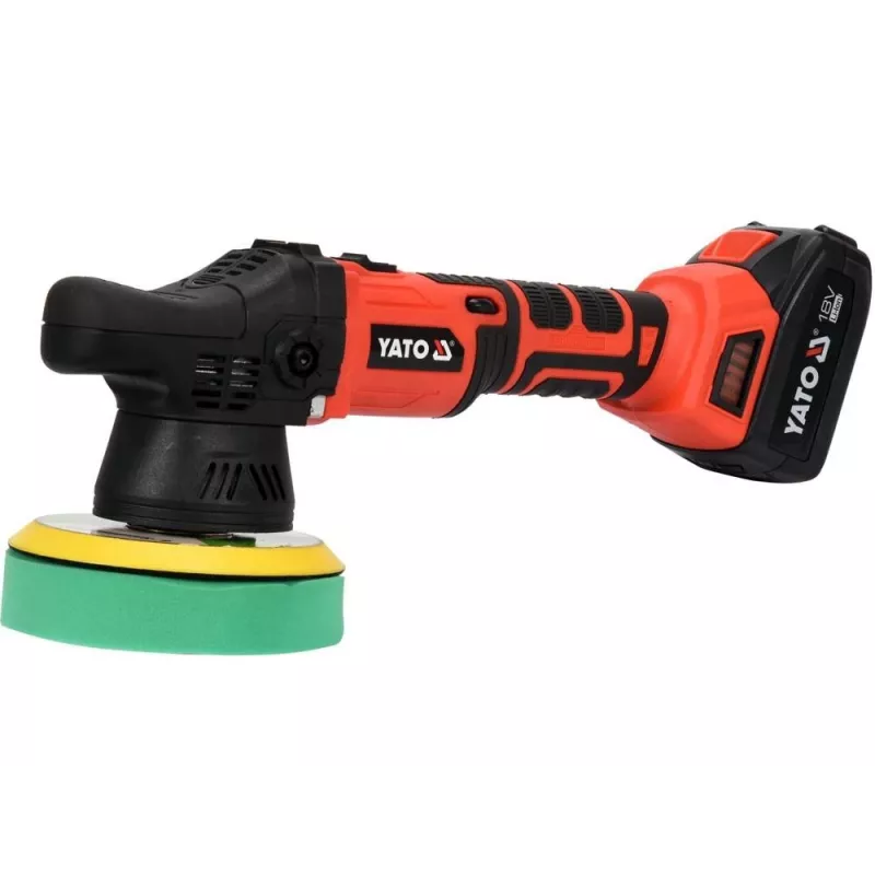 Yato YT-82920 Automobiļu pulētājs 5000 RPM 1200W Rotējošais pulētājs ar mainīgu ātrumu, mīksto startu, 180mm disku, 5m kabeli