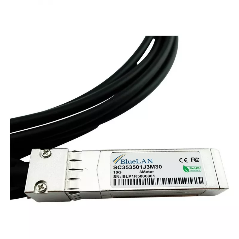 BLUEOPTICS saderīgs Extreme Networks 10304 BlueLAN 10GBASE-CR pasīvais SFP+ uz SFP+ tiešās pievienošanas kabelis, 1m, AWG30