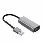 IBOX Aluminum USB-C to RJ45 Gigabit Ethernet Adapter, Space Gray