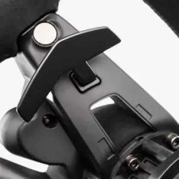 Fanatec CSL Elite Porsche Vision GT stūre, zamšāda, OLED displejs, 310 mm platums - melna