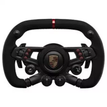 Fanatec CSL Elite Porsche Vision GT stūre, zamšāda, OLED displejs, 310 mm platums - melna