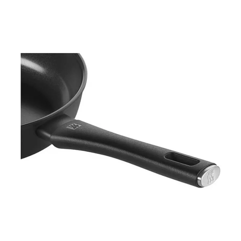 ZWILLING Madura Plus 28 cm Sauté Panna, Melna, Kalts Alumīnijs, Duraslide Ultra Nelīpošs, Piemērots Indukcijai